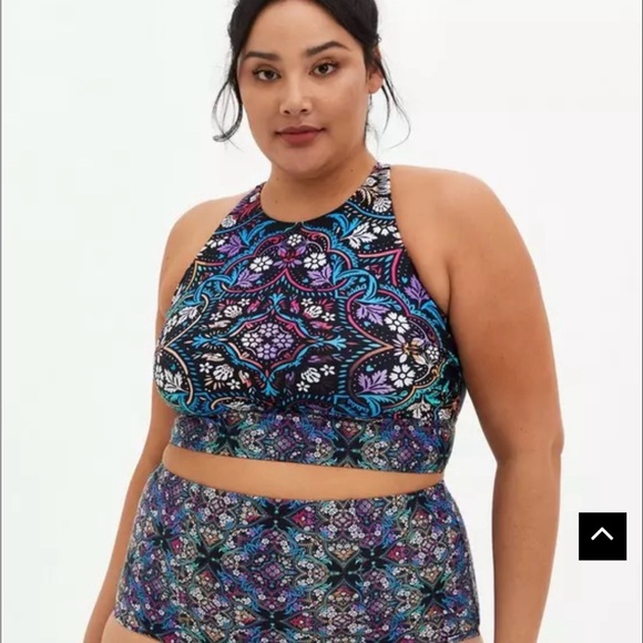 torrid Other - Torrid Multicolor Medallion Swim Top